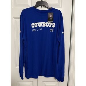 NWT Dallas Cowboys NFL Football Nike On Field Long Sleeve T-shirt Men's XL size